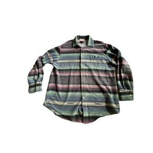 Vintage 90's Coldwater Creek Men's‎ Western Button Up  Striped Shirt  Large